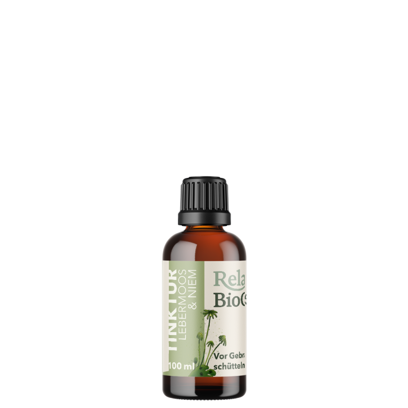 Relax Biocare Pferdeerde Lebermoos und Niem Nachkauftinktur 100ml